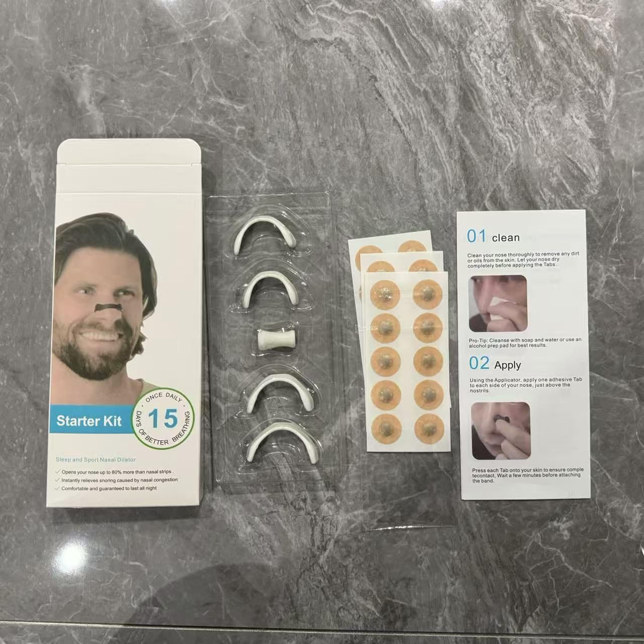 🌬️ Breathing Nasal Strip – Starter Kit
