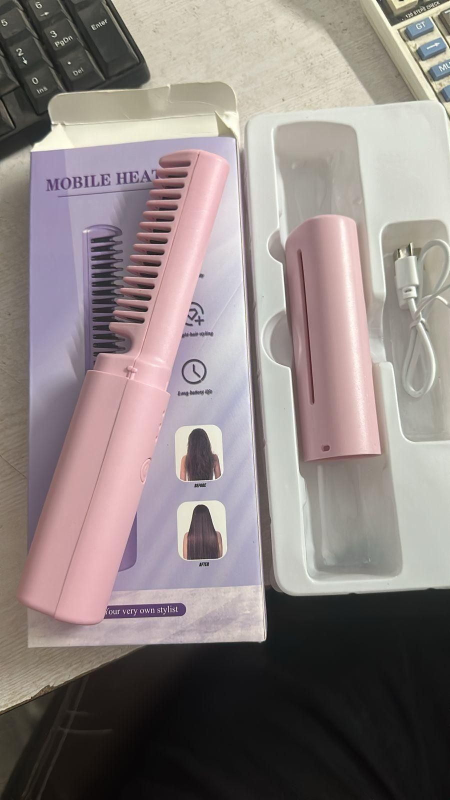💇 Portable Mini Hair Straightener